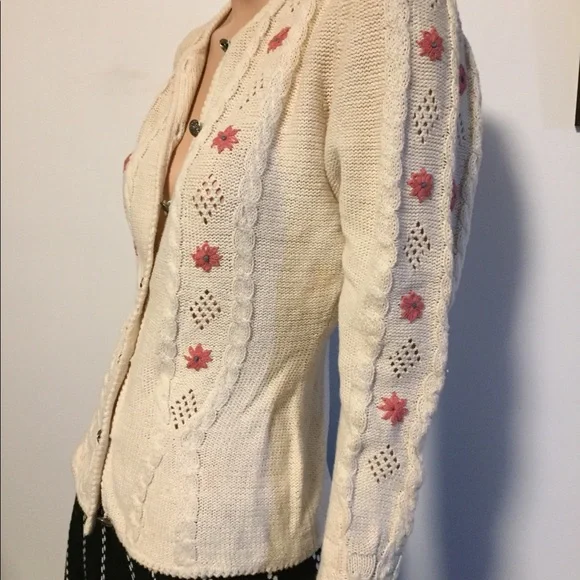 On hold for M 💎 Classy vintage 17.5”PTP Fair isle S light Aran Irish French Par… - Picture 3 of 15